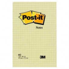 3M Post-it 662 Yapışkanlı Not Kağıdı Kareli 100 Yaprak 102x152 mm